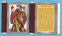 ÉTIQUETTE DE BOITE D'ALLUMETTES-CARTE PORTRAIT ROUENNAIS 1955 - ROI DE CARREAU - Luciferdozen - Etiketten