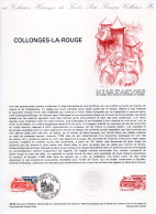 - Document Premier Jour COLLONGES-LA-ROUGE (Corrèze) 3.7.1982 - - Documenten Van De Post