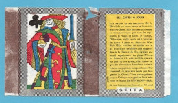 ÉTIQUETTE DE BOITE D'ALLUMETTES-CARTE PORTRAIT ROUENNAIS 1955 - ROI DE TRÈFLE - Matchbox Labels