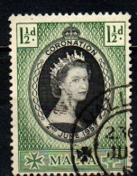 MALTA - 1953 - INCORONAZIONE DELLA REGINA ELISABETA II - USATO - Malta (...-1964)