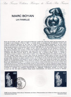 - Document Premier Jour MARC BOYAN : LA FAMILLE - PARIS 18.9.1982 - - Skulpturen