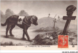 CAR-ABCP6-0490 - CHIEN - LE TOMBEAU DU CAMARADE  - Dogs