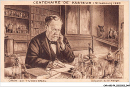 CAR-ABCP4-0322 - PUBLICITE - CENTENAIRE DE PASTEUR - STRASBOURG 1923 - OFFERT PAR L'URODONAL - Advertising