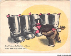 CAR-ABCP3-0292 - PUBLICITE - KEIN WORT DES TADELS - GOTT SEI DANK - NIGTIN MACHT JEDEN STIEFEL BLANK - Werbepostkarten