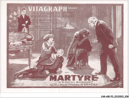 CAR-ABCP3-0287 - PUBLICITE - VITAGRAPH PRESENTE - DANS MARTYRE DE M-CHARLES BURGUET - Werbepostkarten