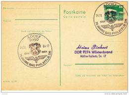RDA 1984 CARTE - Cartes Postales - Oblitérées