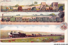 CAR-ABCP10-0928 - TRAIN - GOODS TRAIN NEARING SHAP SUMMIT - 1904 - Trenes