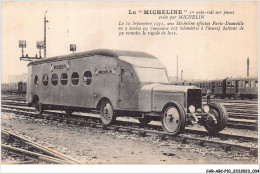 CAR-ABCP10-0920 - TRAIN - LA MICHELINE - 1er Auto-rail Sur Pneus Créée Par MICHELIN - Eisenbahnen