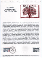 - Document Premier Jour LES ÉCOLES NORMALES SUPÉRIEURES 16.10.1982 - - Documents De La Poste