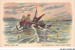 CAR-ABCP7-0615 - PECHE MARITIME - LES CONGRES - AUX LIGNES POSEES POSEES - MANCHE  - Fishing