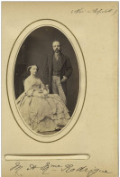 CDV 1860-70 . Edouard Rodrigues , Agent De Change Et Peintre Ami De Corot . Son épouse Née Lucie De Lafaulotte . - Alte (vor 1900)