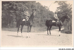 CAR-ABCP6-0519 - HIPPISME - DEUX CAVALIER - CARTE PHOTO - Ippica