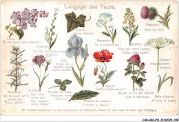 CAR-ABCP11-1094 - LANGAGE - LANGAGE DES FLEURS - VENDU A L'ETAT  - Autres & Non Classés