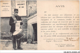 CAR-ABCP11-1061 - METIER - DECRET N*69 - Police - Gendarmerie