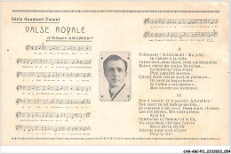 CAR-ABCP11-1022 - MUSIQUE - SERIE GAUMONT-TOSONI - VALSE ROYALE - D'ALBERT GAUMONT  - Music And Musicians