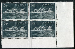 NORWAY 1969 Traena Islands Block Of 4 MNH / **.  Michel 587 - Unused Stamps