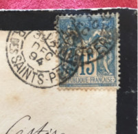 10 Lettres, Enveloppes Et Oblitérations, Différentes, De Bureaux Parisiens. Destinataire Connu, Une Signature Notable - 1877-1920: Semi Modern Period