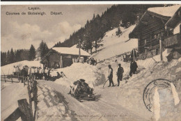 Suisse - LEYSIN : Course De Bobsleigh - Départ - Leysin