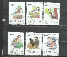 2802S- SERIE COMPLETA AVES PÁJAROS POLONIA 1993 Nº 3254/3259 BELLA SERIE - Gebraucht