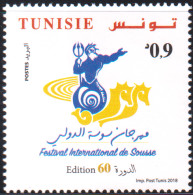 2018 - Tunisie  - La 60ème Edition Du Festival International De Sousse -  Série Complète -  1V -  MNH***** - Theatre