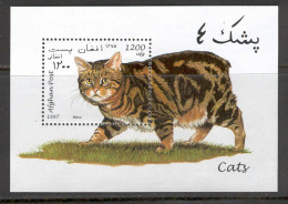 Afghanistan 1997 Cats MS MNH - Afghanistan