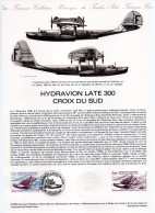 - Document Premier Jour L'HYDRAVION LATE 300 - CROIX DU SUD - BISCARROSSE 4.12.1982 - - Avions