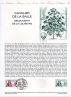 - Document Premier Jour CAVELIER DE LA SALLE - LA DÉCOUVERTE DE LA LOUISIANE - PARIS 18.12.1982 - - Explorers