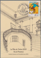 Fête Du Timbre 2000 Tintin Et Milou Aix En Provence 11.03.00 N°3303 Illustration Escalier Archévêché 1670 - 2000-2009