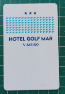 PORTUGAL HOTEL KEY CARD GOLF MAR VIMEIRO - Chiavi Elettroniche Di Alberghi