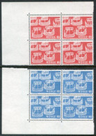 NORWAY 1969 Nordic Postal Cooperation Blocks Of 4 MNH / **.  Michel 579-80 - Neufs