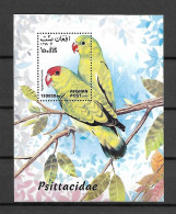Afghanistan 1999 Birds - Parrots MS MNH - Papageien