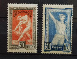 05 - 24 - France - JO De Paris 1924 N° 185 Et 186 * - MH - Ongebruikt