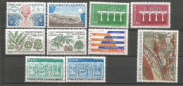 ANDORRE ANNEE 1984 LOT DE 10 TP N°327 à  336 NEUFS** MNH TB COTE 32,60 € - Unused Stamps