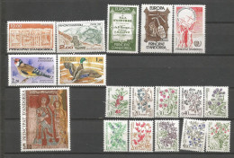 ANDORRE ANNEE 1985 LOT DE 18 TP N°337 à 344 TAXE 53 à 67 NEUFS** MNH TB COTE 42,20 € - Unused Stamps