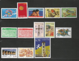 ANDORRE ANNEE 1996 LOT DE 13 TP N°467 à 474,476,479 à 481,483 NEUF** MNH TB COTE 28,00 € - Neufs