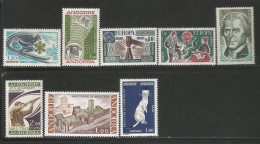 ANDORRE ANNEE 1976 LOT DE 8 TP N°251 à 257,259 NEUFS** MNH TB COTE 24,00 € - Neufs