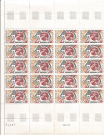 ANDORRE ANNEE 1974 N°242  NEUF** MNH BLOC DE 20 EX TB COTE 30,00  - Unused Stamps