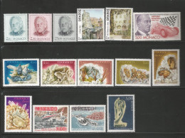 MONACO ANNEE 1990 LOT DE 15 TP NEUFS**MNH TB COTE 36,75 € - Nuovi