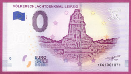 0-Euro XEGE 2019-1 VÖLKERSCHLACHTDENKMAL LEIPZIG - Privatentwürfe