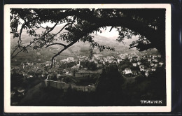 AK Travnik, Ortsansicht Mit Festung Aus Der Vogelschau  - Bosnia Erzegovina