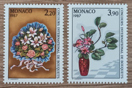 Monaco - YT N°1551, 1552 - 20e Concours International De Bouquets - 1986 - Neuf - Unused Stamps