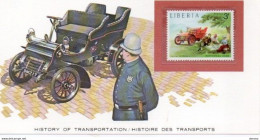 CARTE HISTOIRE DES TRANSPORTS CADILLAC 1903  LIBERIA Yvert 618 NEUF** MNH - Cars