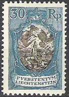 Liechtenstein 1925: "Kirche Bendern" Zu 71 Mi 64 Yv 70 * Falz MLH (Zumstein 2023 CHF 65.00 -50%) - Unused Stamps