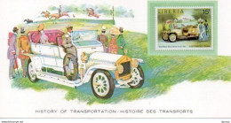 CARTE HISTOIRE DES TRANSPORTS ROLLS ROYCE SILVER GHOST 1907  LIBERIA Yvert 620 NEUF** MNH - Automobili
