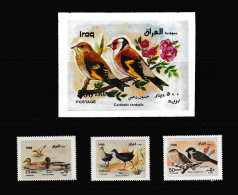 Iraq 2000 Birds Vögel Complete Set 3V+BLock Postfrisch MNH** - Iraq