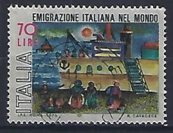Italy 1975  100 Jahre Italienische Auswanderung  (o) Mi.1499 - 1971-80: Gebraucht