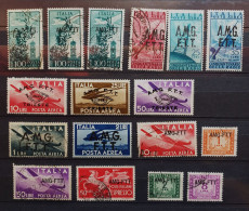 05 - 24 - Gino - Trieste - Zone A - Italie Surchargé AMG - FTT - Lot De Timbres Obltitérés - Afgestempeld