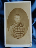 Photo CDV Millot Dijon  Portrait Militaire 18e Chasseurs à Cheval  CA 1880 - L443 - Old (before 1900)