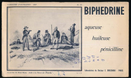 Buvard 21 X 12,4 Laboratoires BOUCHARA Alpinisme D'autrefois 1837 Pl. IV Ascension Du Mont Blanc: Halte à La Pierre De * - Drogerie & Apotheke