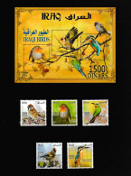 Iraq 2014 Birds Vögel Complete Set 5V+BLock Postfrisch MNH** - Iraq